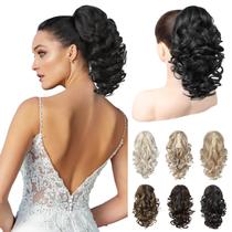 Extensão de rabo de cavalo REECHO Classic Loose Curly Wavy Black