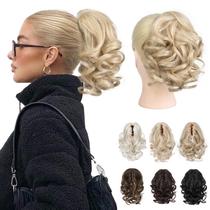 Extensão de rabo de cavalo REECHO Classic Loose Curly Wavy de 9 polegadas