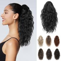 Extensão de rabo de cavalo REECHO HP002 para cabelo sintético 35cm - preto Extensão de rabo de cavalo REECHO HP002 para cabelo sintético 35cm - preto