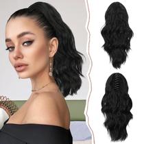 Extensão de rabo de cavalo SOFEIYAN Short Wavy Synthetic para mulheres Extensão de rabo de cavalo SOFEIYAN Short Wavy Synthetic para mulheres