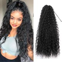 Extensão de rabo de cavalo YIBANG Corn Curly Wave de 30 polegadas de comprimento