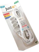 Extensão de Tomada Adaptador JustOn 10m Tripolar 10A Branco