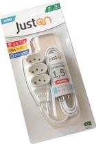 Extensão de Tomada Adaptador JustOn 1,5m 10A Tripolar Branco Extensão de Tomada Adaptador JustOn 1,5m 10A Tripolar Branco