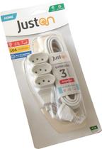 Extensão de Tomada Adaptador JustOn 3m 10A Tripolar Branco Extensão de Tomada Adaptador JustOn 3m 10A Tripolar Branco