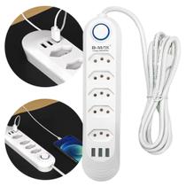 Extensão de Tomadas 5 Tomadas + 3 USB B-MAX Modelo BM-8695A Extensão de Tomadas 5 Tomadas + 3 USB B-MAX Modelo BM-8695A