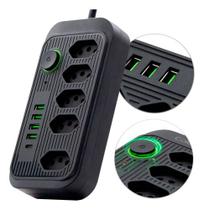 Extensão De Tomadas 5 Tomadas + 5 Usb