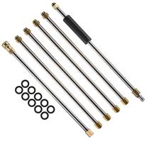 Extensão de varinha de lavadora de alta pressão M MINGLE 2,3 m 4000 PSI Extensão de varinha de lavadora de alta pressão M MINGLE 2,3 m 4000 PSI