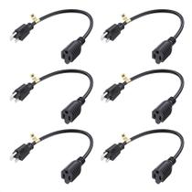 Extensão do cabo de alimentação Pacote com 6 Cable Matters 16 AWG 13A 30 cm preto Extensão do cabo de alimentação Pacote com 6 Cable Matters 16 AWG 13A 30 cm preto