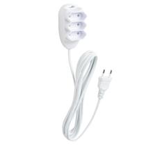 Extensão Elétrica 10 m Intelbras Branca 3 Tomadas 2 Pinos 10A