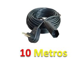 Extensao Eletrica 10 Metros 10A/20A Cabo Prolongador PP 2x1,0mm