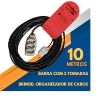 Extensão Elétrica 10 Metros 10a Cabo Pp2x0,75 Super Reforçada - Bokz