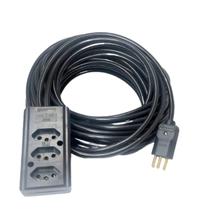 Extensão Elétrica 10a/20a Reforçada 15m Pp 2x2,5mm 3 Tomadas