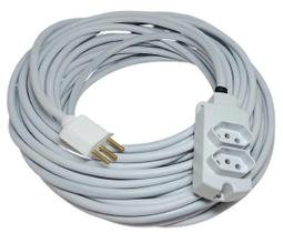 Extensão Elétrica 10a/20a Reforçada 20m PP 2x2,5mm 2T BRANCA
