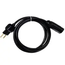 Extensão Elétrica 10a/20a Reforçada 3 m PP 2x1,5mm Plug Reto Extensão Elétrica 10a/20a Reforçada 3 m PP 2x1,5mm Plug Reto