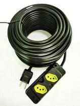 Extensão Elétrica 10a/20a Reforçada 45m PP 2x1,5mm 2 tomadas Extensão Elétrica 10a/20a Reforçada 45m PP 2x1,5mm 2 tomadas