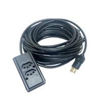 Extensão Elétrica 10a/20a Reforçada 5 m PP 2x1,5mm 2 tomadas - Margirius Extensão Elétrica 10a/20a Reforçada 5 m PP 2x1,5mm 2 tomadas - Margirius