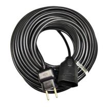 Extensão Elétrica 10a/20a Reforçada 50m PP 2x1,5mm Plug Reto Extensão Elétrica 10a/20a Reforçada 50m PP 2x1,5mm Plug Reto