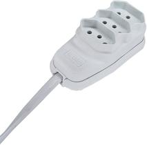 Extensão Eletrica 10A 8m C/3 Tomada De 2 P+T Branco Ilumi Extensão Eletrica 10A 8m C/3 Tomada De 2 P+T Branco Ilumi