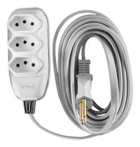 Extensão Elétrica 10a Cordão Paralelo 10 Metros Cinza - Ilumi