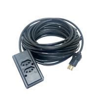 Extensão Elétrica 10a Reforçada 10m Pp 2x2,5mm 2 Tomadas 90º