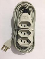 Extensão Elétrica 10m Cinza Ilumi Extensão Elétrica 10m Cinza Ilumi