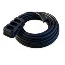 Extensão Elétrica 15 Metros 3 Tomadas 10A e 20A Cabo Pp 2x2mm Reforçada Bivolt