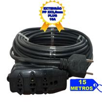 Extensão Elétrica 15 Metros Com Cabo PP 2x2,5mm Plug 10 A
