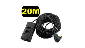 Extensão Elétrica Speedprime 10 Metros - 10/20A - Cabo Reforçado Preto - Tripla