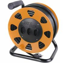 Extensão elétrica 20 metros 2 x 2,50 mm 2P 20A com carretel - MAXIPRO (Laranja)