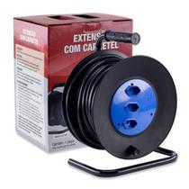 Extensão elétrica 20 metros 3 x 2,50 mm 2P+T 20A com carretel