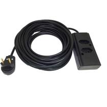 Extensão Elétrica 20a 05 Metros 2 Tomadas Cabo Pp 2x4,0mm