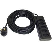 Extensão Elétrica 20a 15 Metro 5 Tomadas Cabo Pp 2x1,5mm