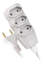 Extensão Elétrica 3 Metros bipolar Branca F.c.