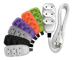 Extensão Elétrica 3 Mts Cabo 2x0.75 Pino 2p Branca - Ilumi