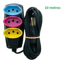 Extensão Eletrica 3 Saidas Tripolar 10 Metros Extensão Eletrica 3 Saidas Tripolar 10 Metros