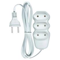 Extensão Elétrica 3 Tomadas 2 Pinos 10A 1,5 Metros Branco Megatron Extensão Elétrica 3 Tomadas 2 Pinos 10A 1,5 Metros Branco Megatron
