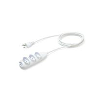 Extensao eletrica 3 tomadas 3 pinos 10a 3m branca ext 3003