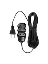 Extensão Elétrica 3 Tomadas Pl 2x0,75 10m Preta Extensão Elétrica 3 Tomadas Pl 2x0,75 10m Preta