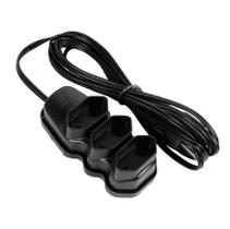 Extensão Elétrica 3 Tomadas PL 2X0,75 3M Preta Extensão Elétrica 3 Tomadas PL 2X0,75 3M Preta