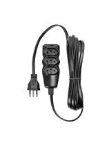 Extensão Elétrica 3 Tomadas Pp Plano 3x0,75 5m Preta