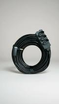 Extensão Elétrica 30m Reforçada 10/20A Preta Extensão Elétrica 30m Reforçada 10/20A Preta