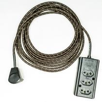 Extensão Elétrica 5 Metros Pp 2x0,75mm2 Revestido Tecido
