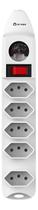 Extensão Elétrica 5 Tomadas Filtro Linha C/ Botão E Fusível Extensão Elétrica 5 Tomadas Filtro Linha C/ Botão E Fusível