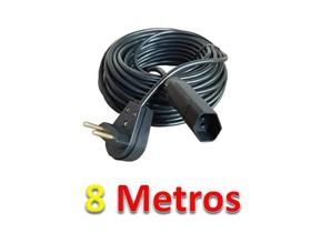 Extensao Eletrica 8 Metros 10A/20A Cabo Prolongador PP 2x1,0mm