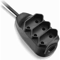 Extensao eletrica bipolar 3entradas 3mts. preta elgin