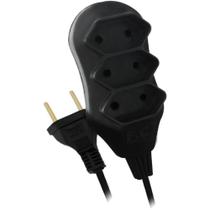 Extensao Eletrica Bipolar 3M 3 Tomadas PT