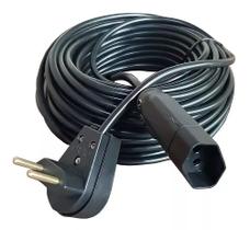 Extensão Elétrica Bivolt 30 Metros Cabo PP Preto 10A Extensão Elétrica Bivolt 30 Metros Cabo PP Preto 10A