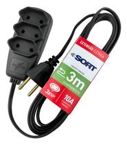 Extensão Elétrica Bivolt Sort 3 Metros 10a Daneva Preto Extensão Elétrica Bivolt Sort 3 Metros 10a Daneva Preto