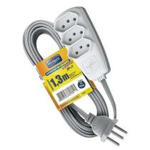 Extensao Eletrica Com 1,3 Metros Gelo 2p+T 10A Sort-Daneva Extensao Eletrica Com 1,3 Metros Gelo 2p+T 10A Sort-Daneva