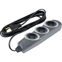 Extensão Elétrica com 3 Metros, Cabo PP 2 x 0,75 Mm², 2P Grafite, Modelo No Shock 45 1717, Daneva Extensão Elétrica com 3 Metros, Cabo PP 2 x 0,75 Mm², 2P Grafite, Modelo No Shock 45 1717, Daneva